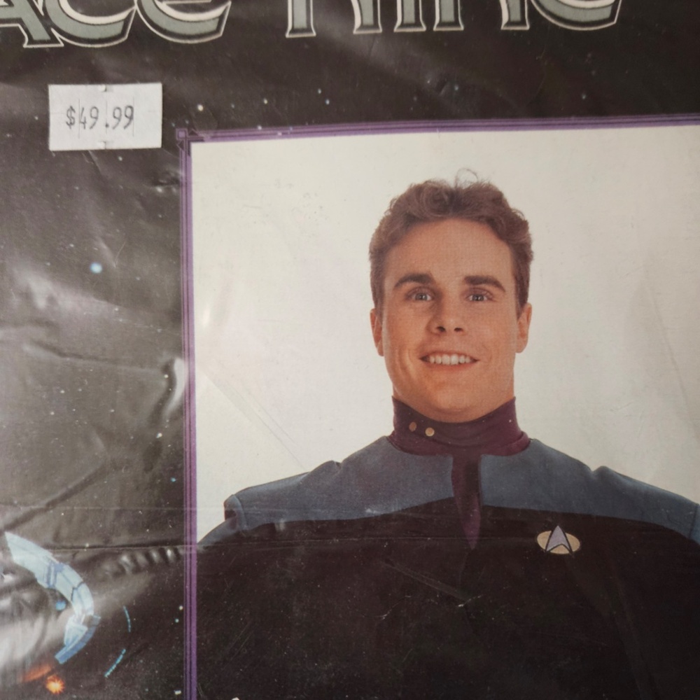 LAST DS9 Star Trek Next Generation Mens MEDIUM Costume Uniform Shirt Dr. Bashir